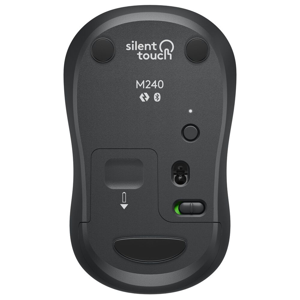 Mouse inalambrico silencioso logitech m240 grafito image number 1