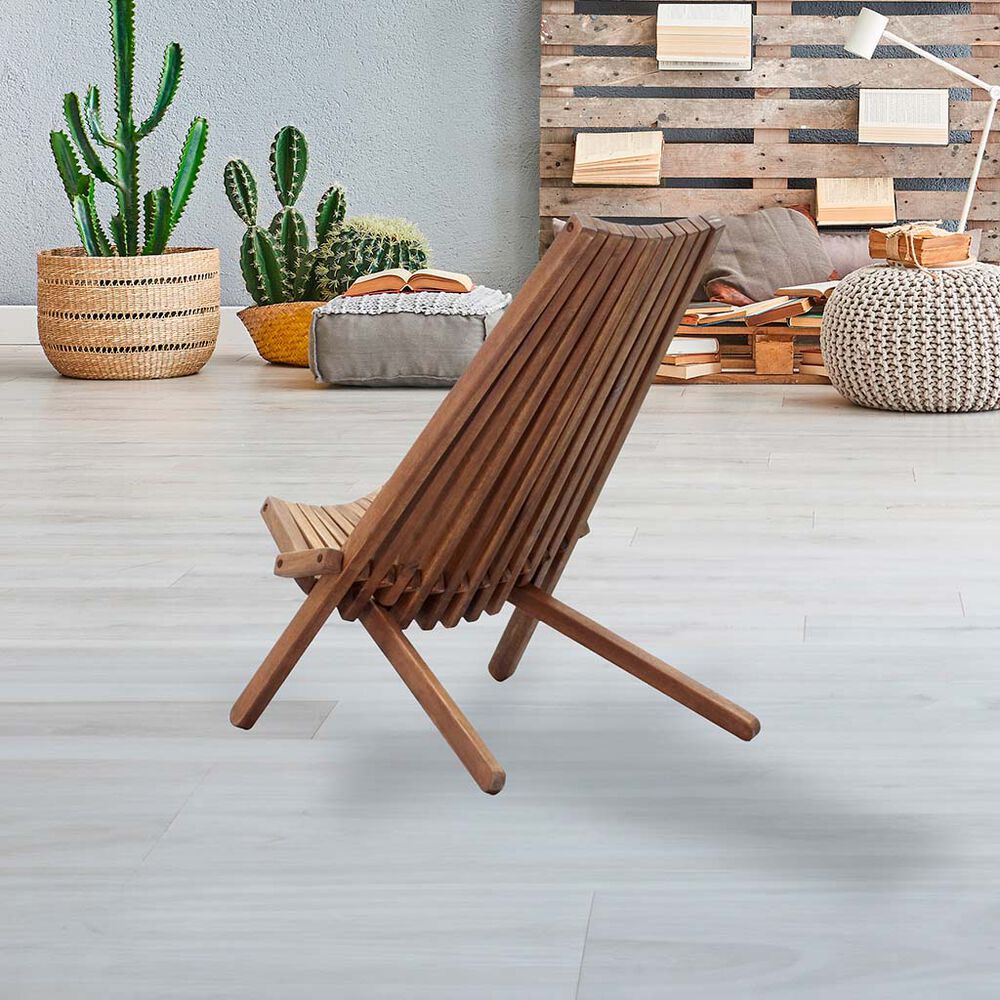 Silla plegable de acacia Tamarack !DEA GARDEN image number 2