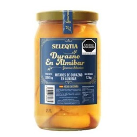 Durazno Mitades en Alm&iacute;bar Seleqtia 1.9 Kg