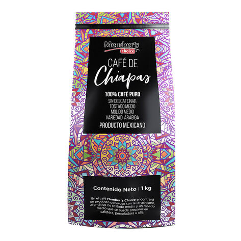 Caf&eacute; Tostado Molido Chiapas Member's Choice 1  Kg