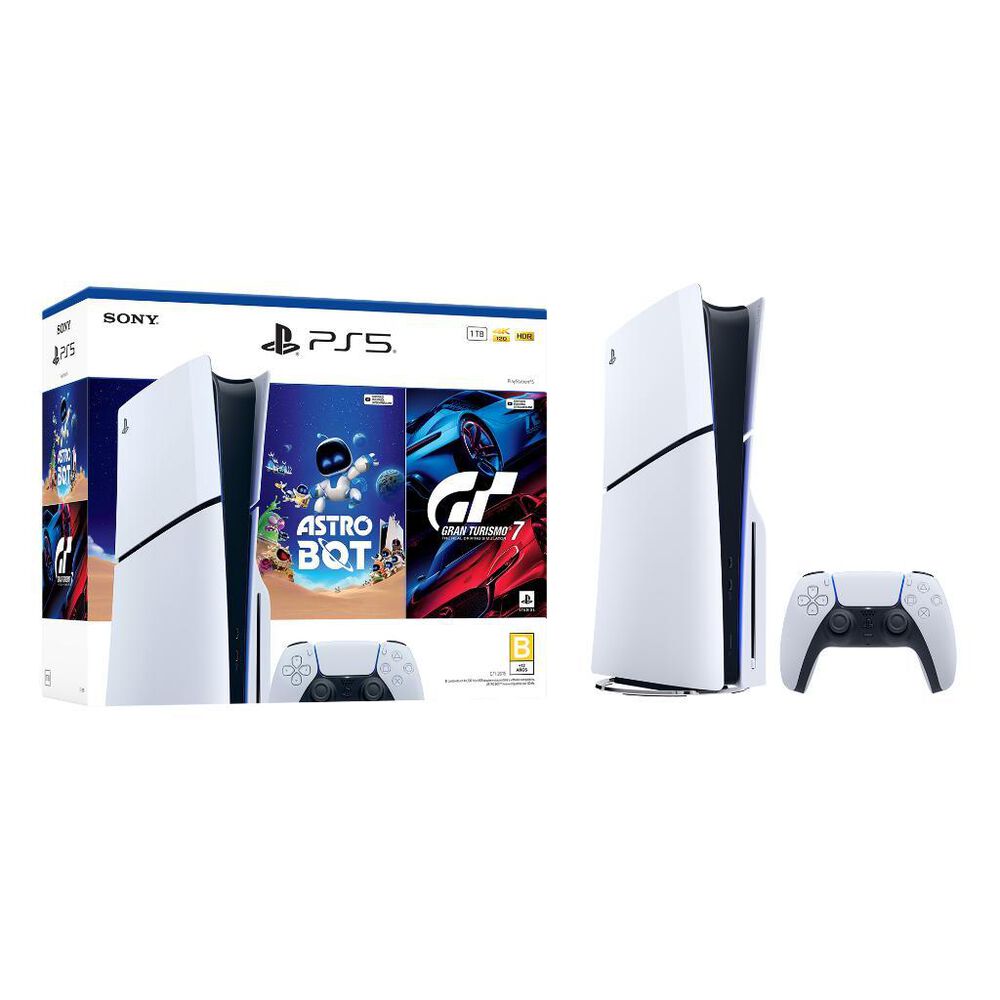 Bundle Consola PlayStation 5 Est&aacute;ndar Slim + Astro Bot y Gran Turismo 7 image number 4