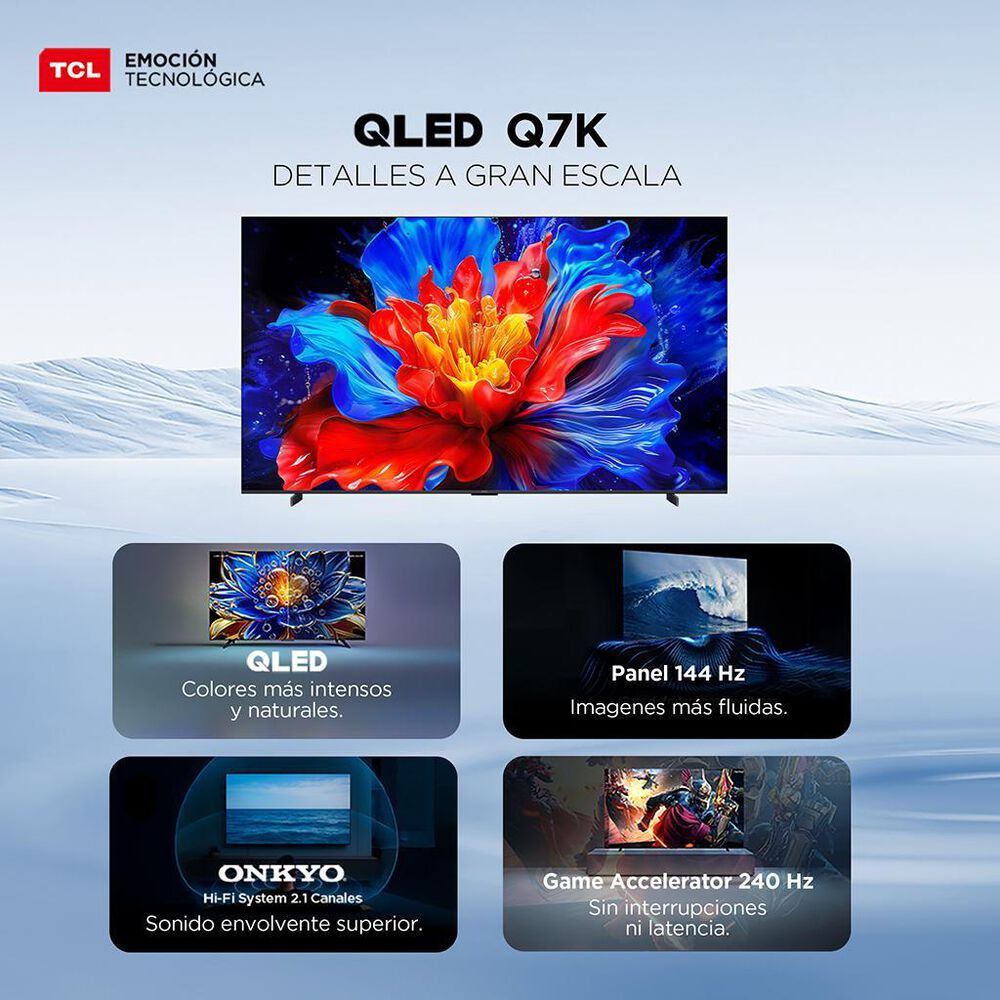 Pantalla 98" TCL 4K UHD QLED Google TV 98Q7K image number 10