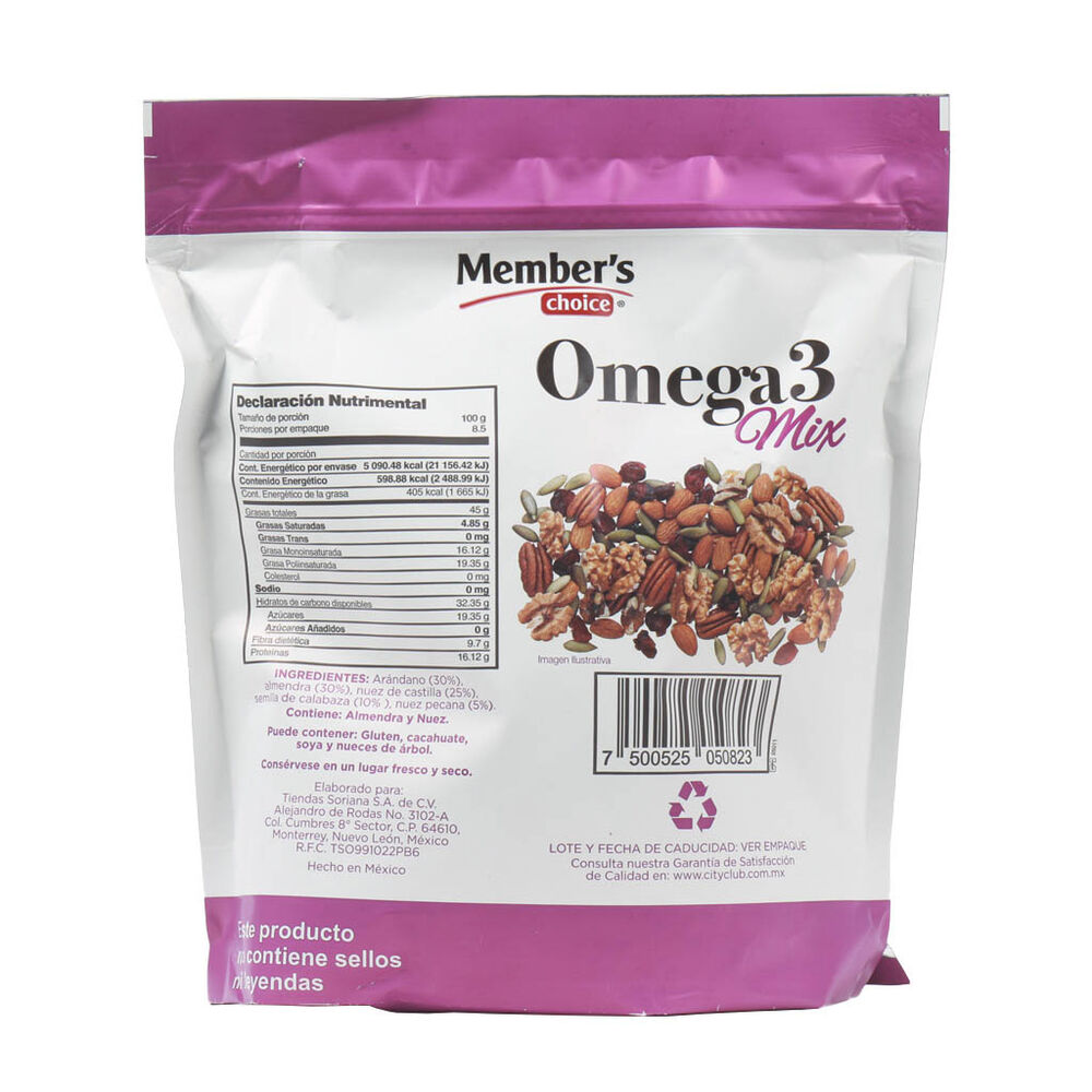 Botana Mix Omega Member's Choice 850 g image number 1