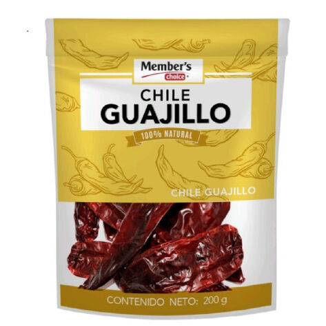 Chile en bolsa Guajillo 200 gr Members Choice