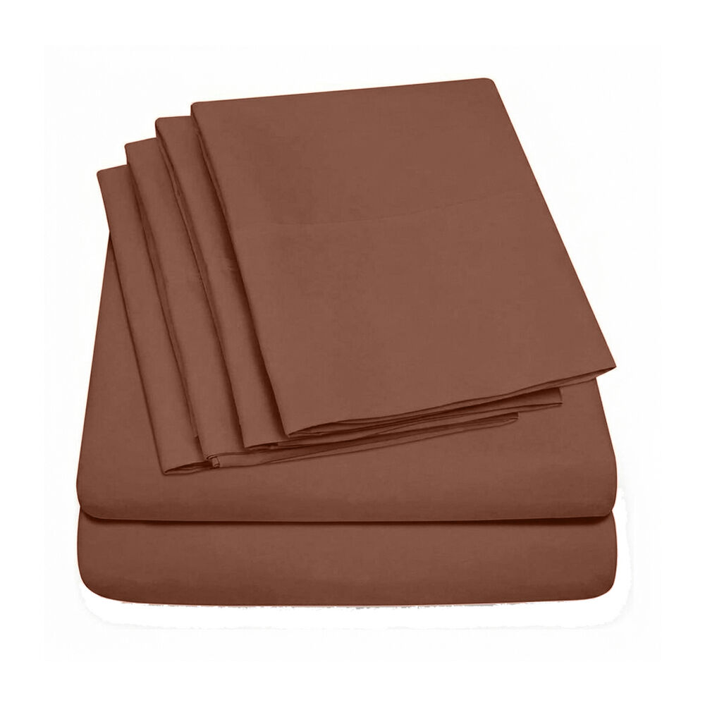 Juego de sabanas microfibra caf&eacute; queen Relax Home image number 1