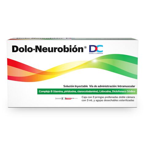 Dolo Neurobion Dc Sol Iny con 3 Pzas