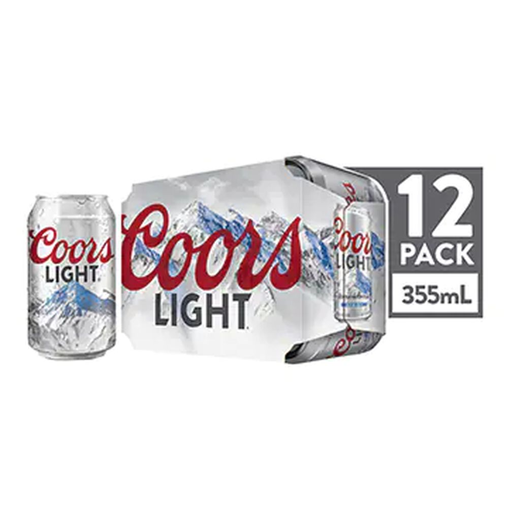 Cerveza Importada Coors Light 12 pack en Lata de 355ml image number 0