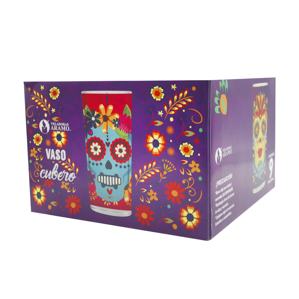 Veladora D&iacute;a de Muertos Aramo 9 pzas image number 2