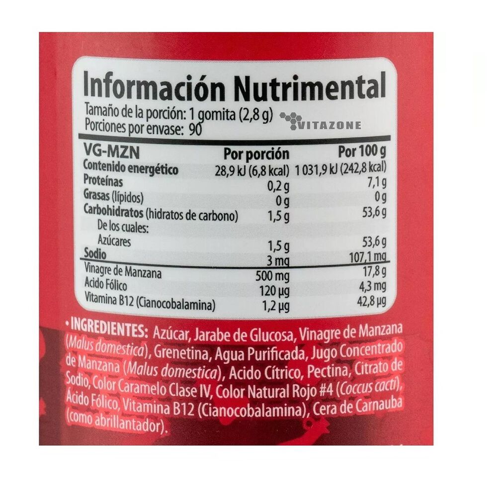 Gomitas Belabear vinagre de manzana con 90 piezas 2 pack image number 3