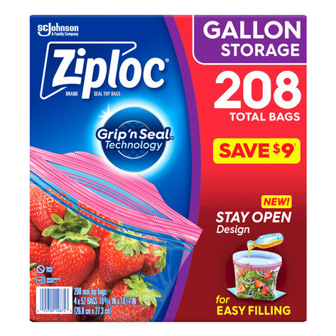 Bolsa Reutilizable Ziploc 208 pzas