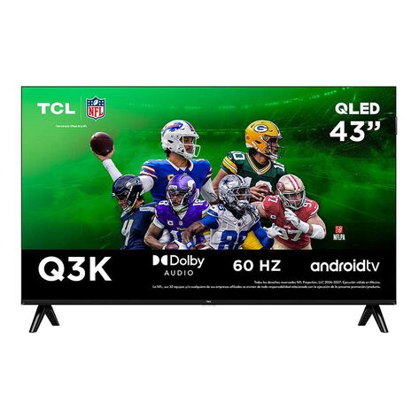 Pantalla 43" TCL FHD QLED Google TV 43Q3K