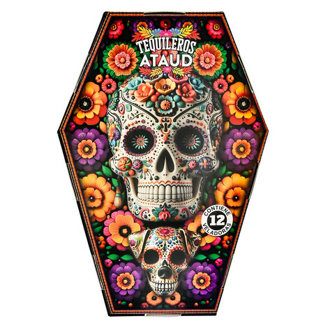 Veladora Vaso Tequilero D&iacute;a de Muertos Aramo 12 pzas