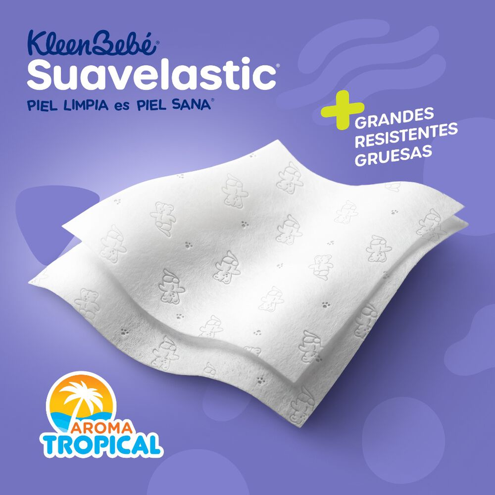 Toallitas H&uacute;medas Kleenbebe Suavelastic 6/108 Pzas image number 1