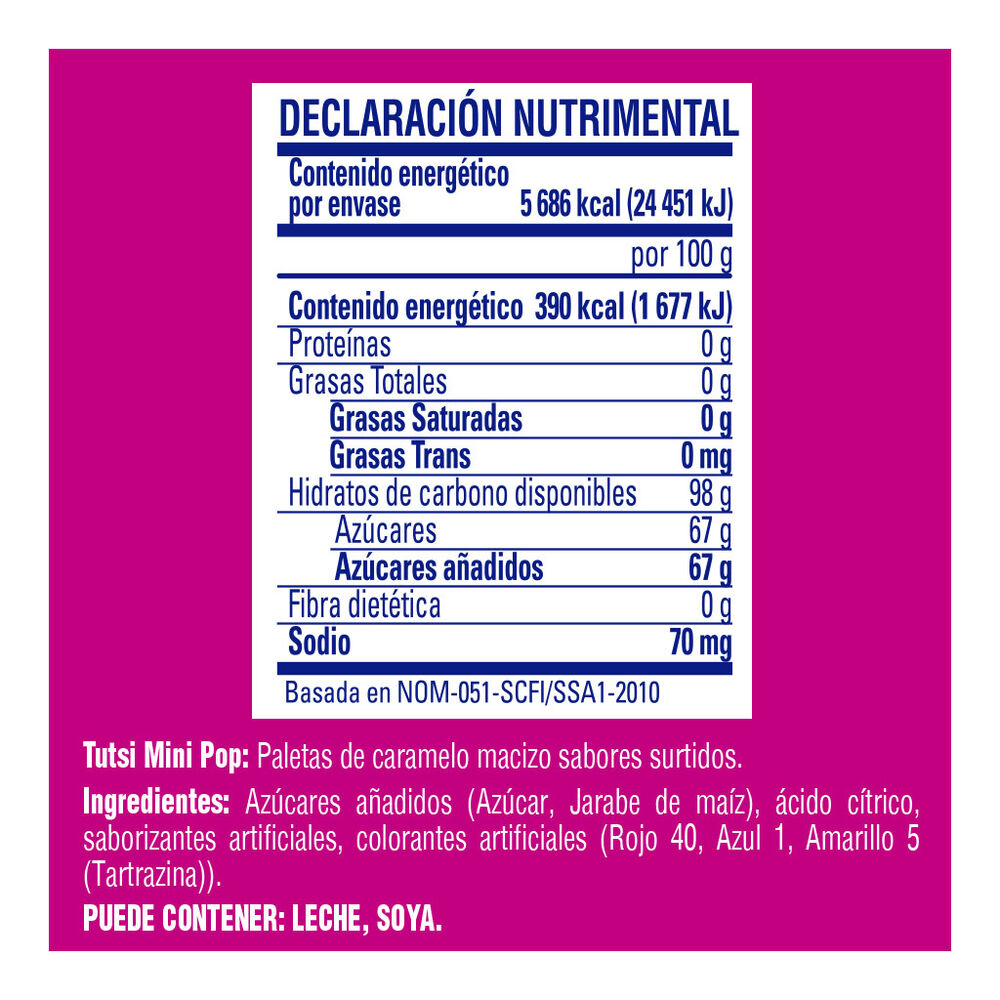 Paleta Mini Pop Tutsi 270 pzas image number 2