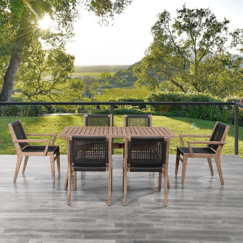 Comedor de exterior madera de acacia Ove Decors image number 1