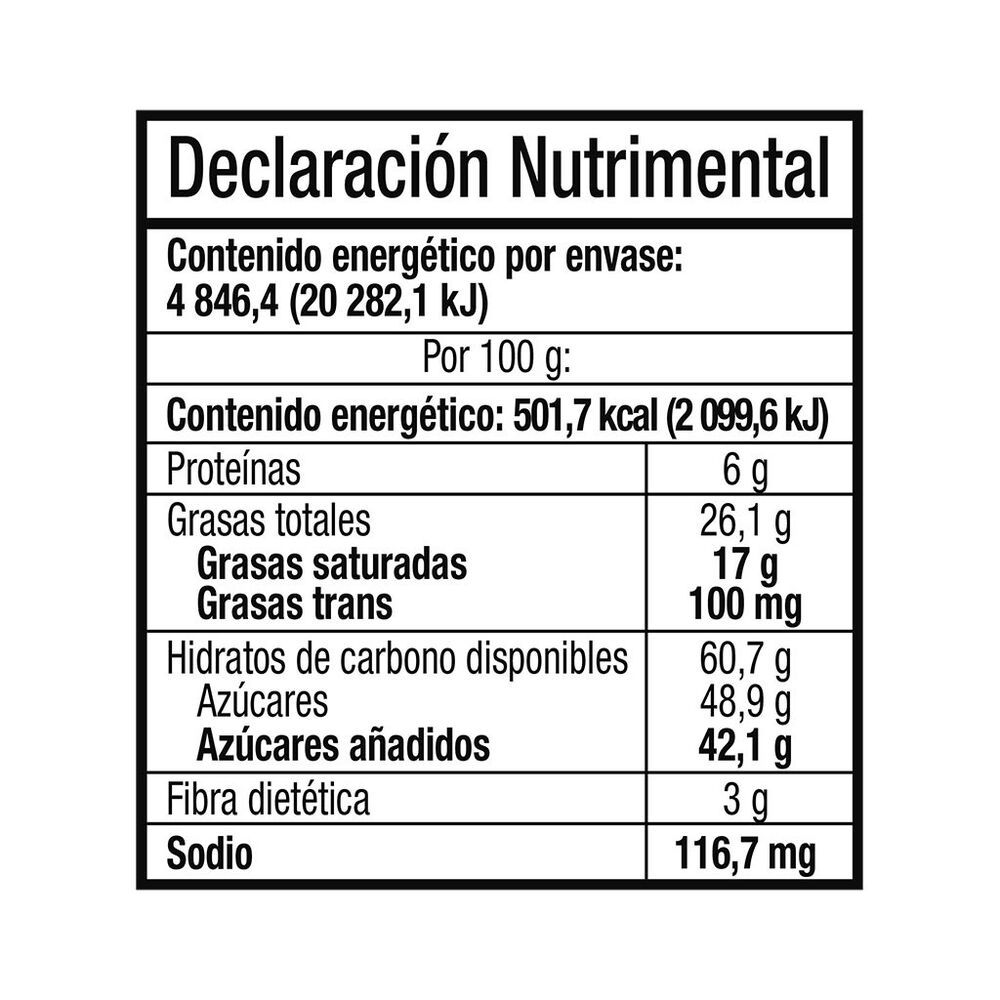 Chocolate Sabor Avellana Muibon 46/21 g image number 1