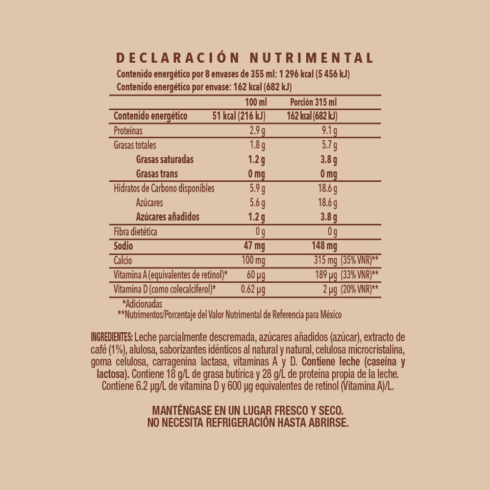 Cafe Lechero Alpura 8/315 ml image number 1