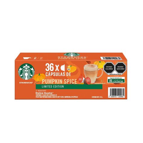 C&aacute;psulas Pumpkin Spice Starbucks 1/36 pzs