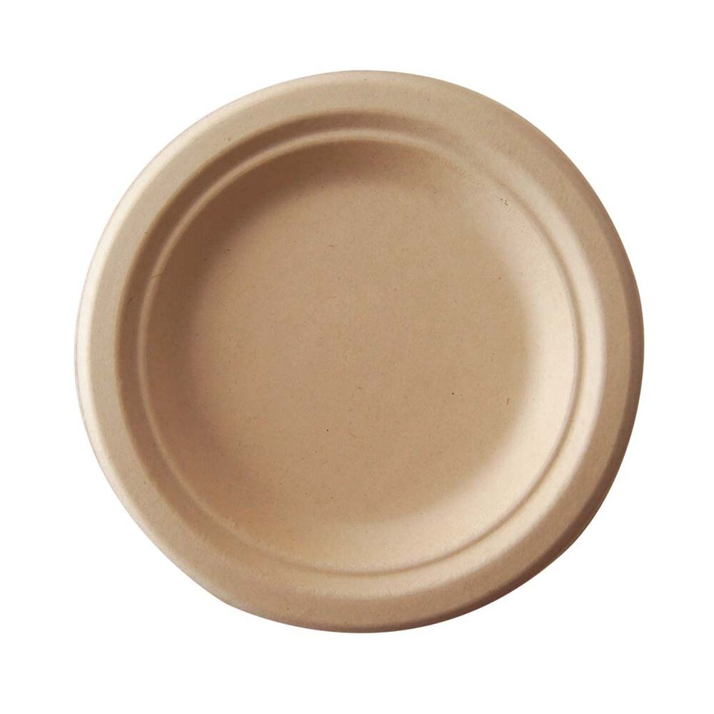Plato Liso Grande Compostable WeCare 100 Piezas image number 1