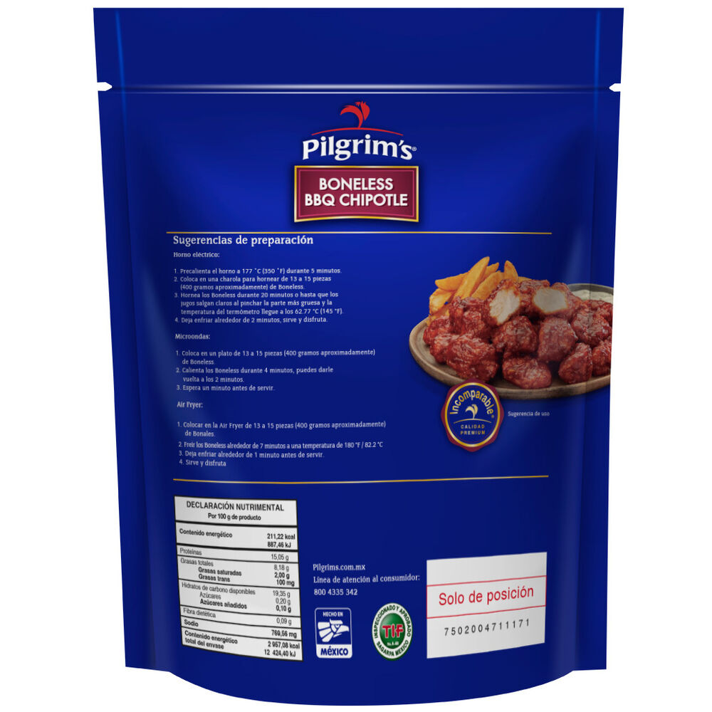 Boneless BBQ Chipotle Pilgrims 1.4 Kg image number 1
