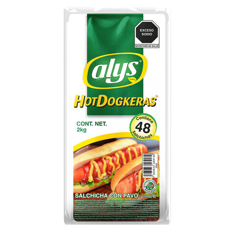 Salchicha de Pavo Hotdogkera Alys 2kg