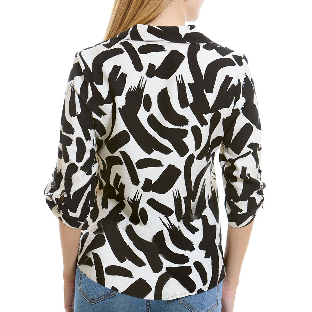 Blusa Estampada Multicolor Talla G Ann Miller image number 1