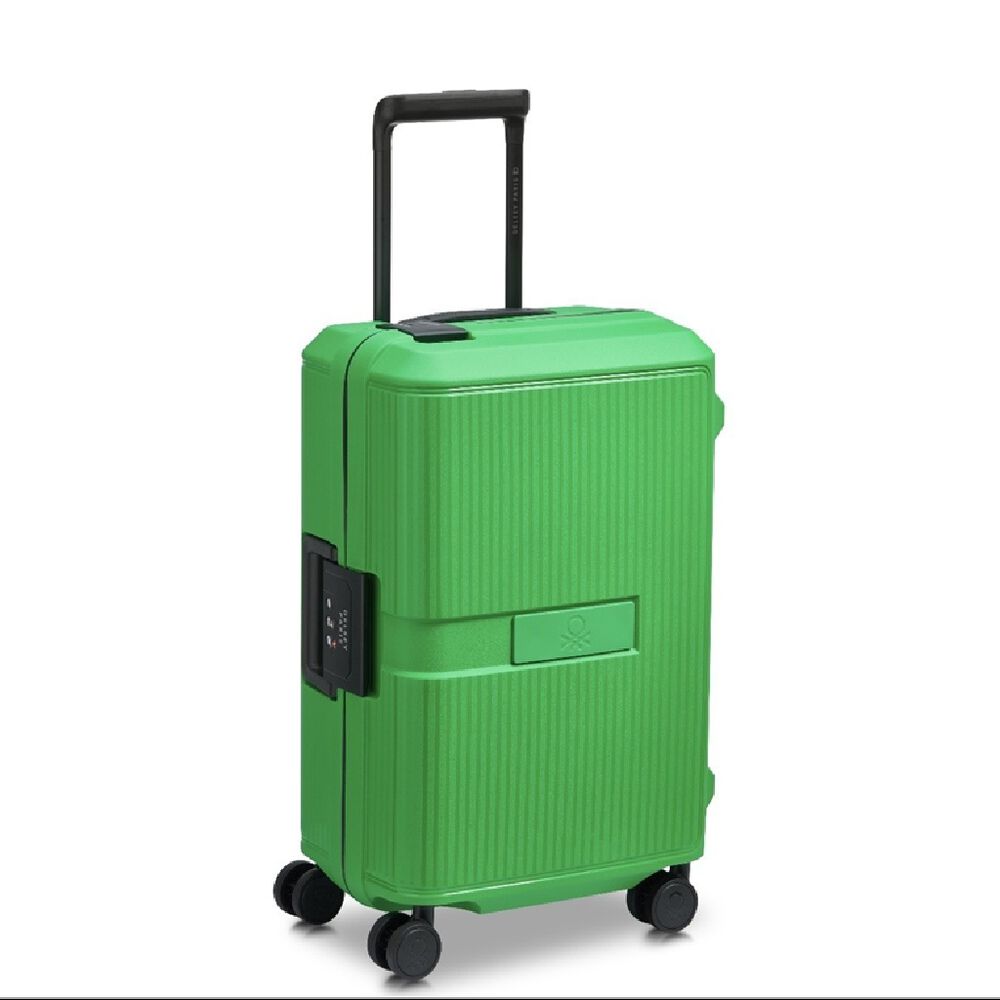 Maleta R&iacute;gida 55 cm Verde Benetton image number 1