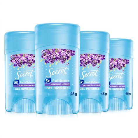 Antitranspirante Gel Lavanda Secret 4/45gr