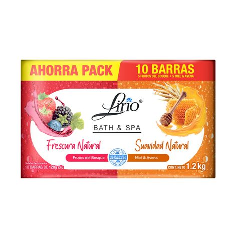 Jab&oacute;n Frutos del Bosque + Miel y Avena Lirio 5/120 gr