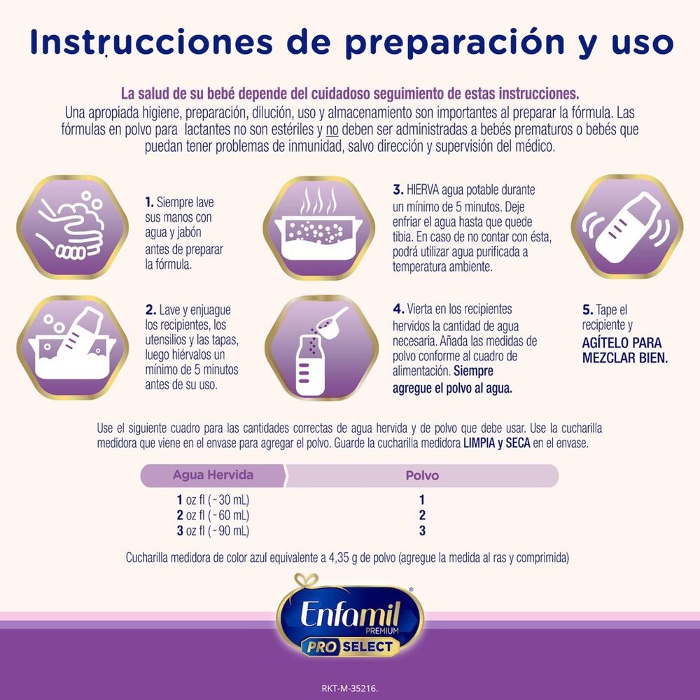 F&oacute;rmula Infantil Confort 1 Enfamil Pro Select  1.6 kg image number 2