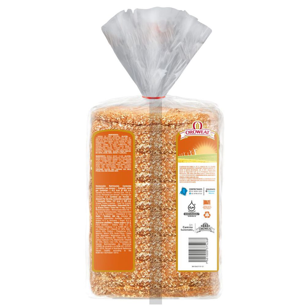 Pan Integral Oroweat 680 g image number 1
