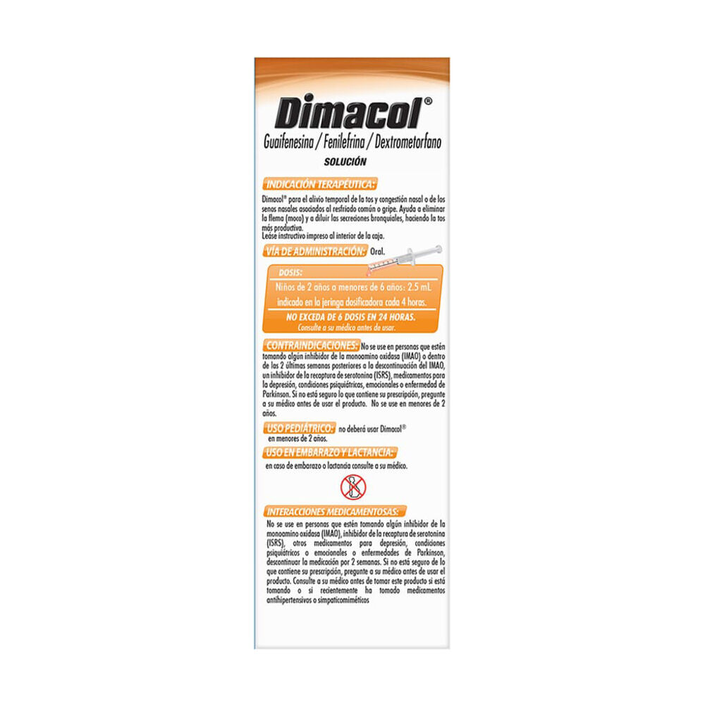 Dimacol Pediátrico 20/3/3/mg Jarabe 60 ml