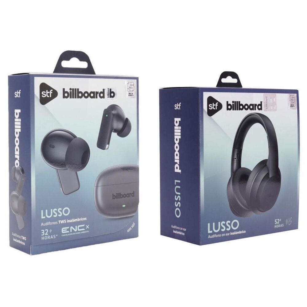 Combo Aud&iacute;fonos On Ear + TWS Billboard Lusso Negro image number 3