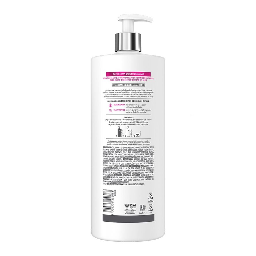 Shampoo Hydra Alivio Derma Care Dove  1 L image number 1