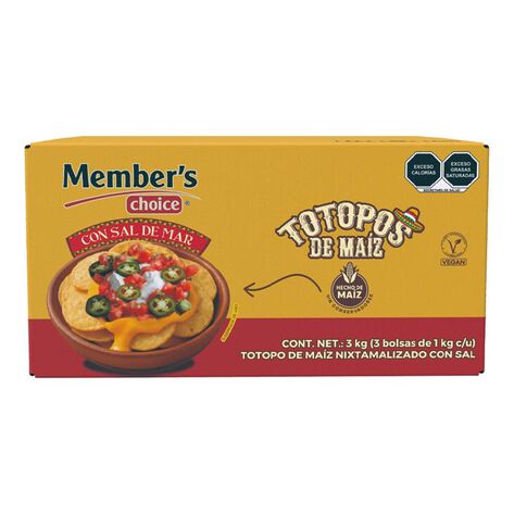 Totopos Ma&iacute;z Member's Choice 3/1 Kg