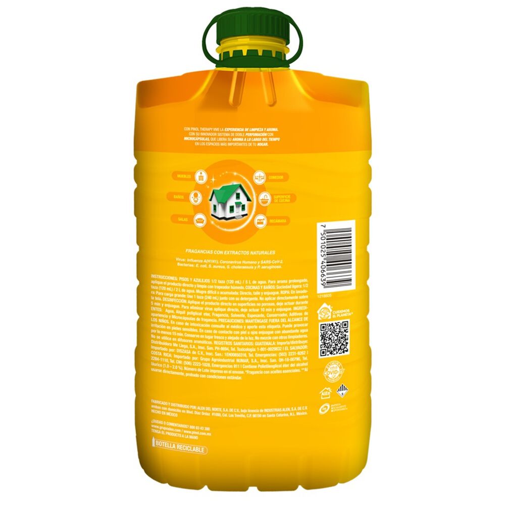 Limpiador Liquido Pinol Therapy Happy 5.1L image number 1