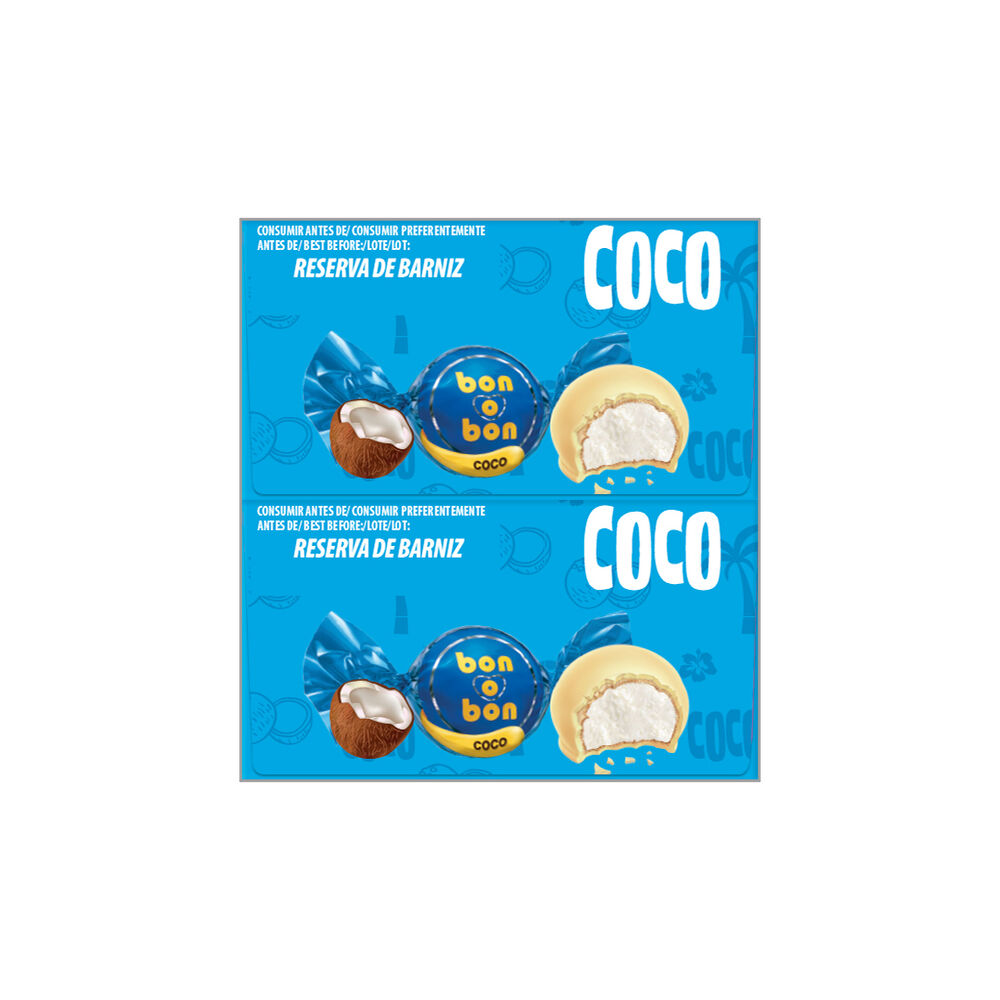 Bomb&oacute;n Sabor Coco Bon o Bon 36 pz image number 2