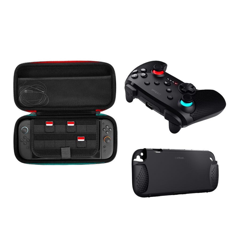 Paquete Control Nintendo+ Funda+ Estuche Trust GXT9997 image number 2