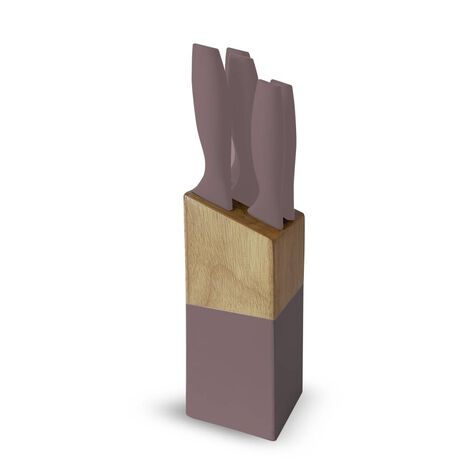Bloque de Cuchillos 6 Pzas Caf&eacute; Members Choice