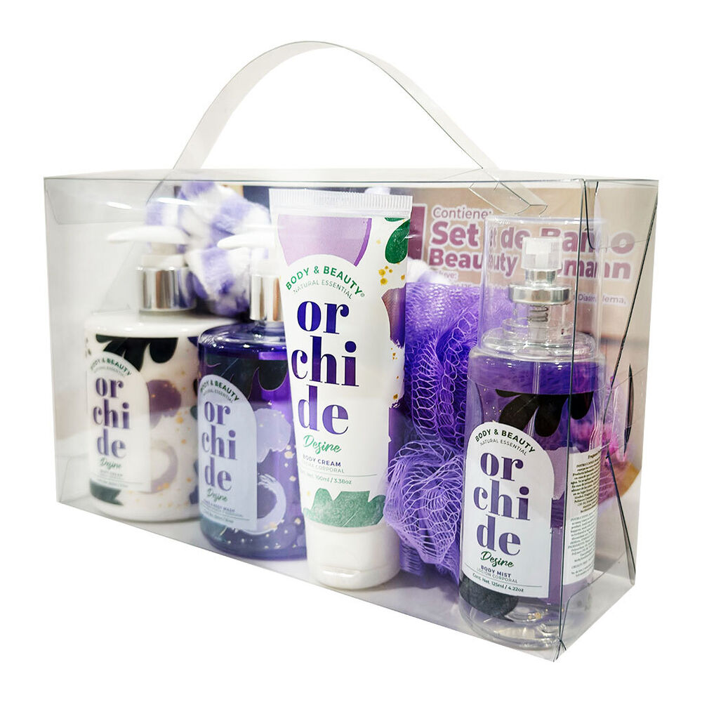 Set Corporal con Crema, Loci&oacute;n, Jabones Aroma Orchide Accesorios Body & Beauty 6 pz image number 2