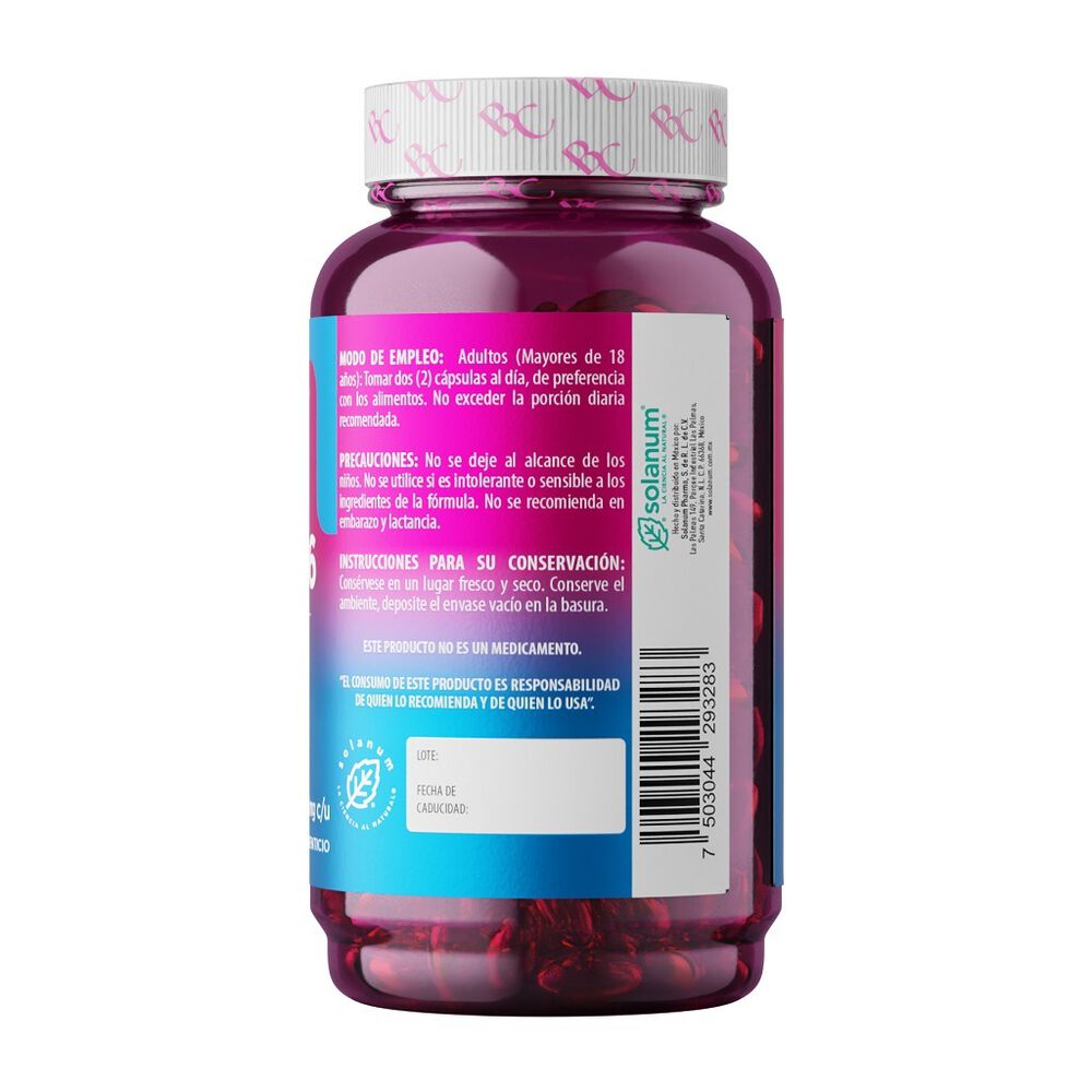 Belacaps Omega 6 + Acido f&oacute;lico e inositol 240 capsulas image number 2