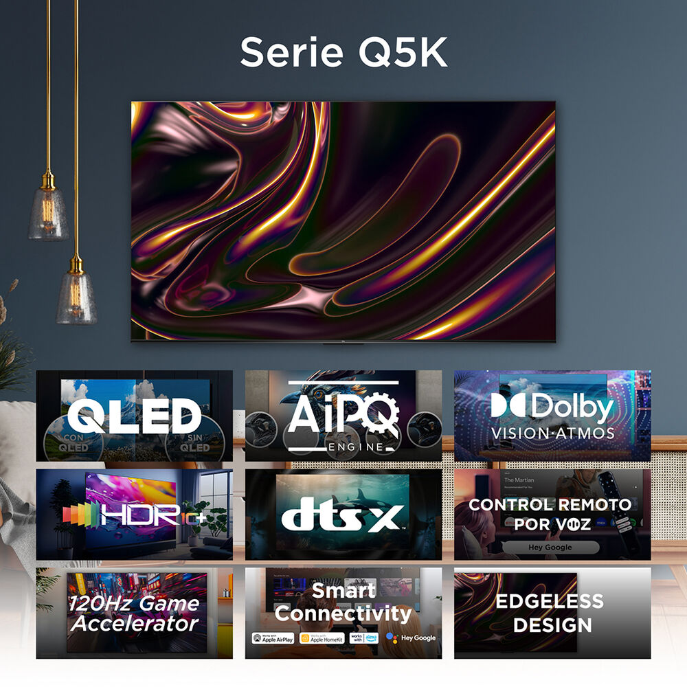 Pantalla 65" TCL 4K QLED Google TV 65Q5K image number 2