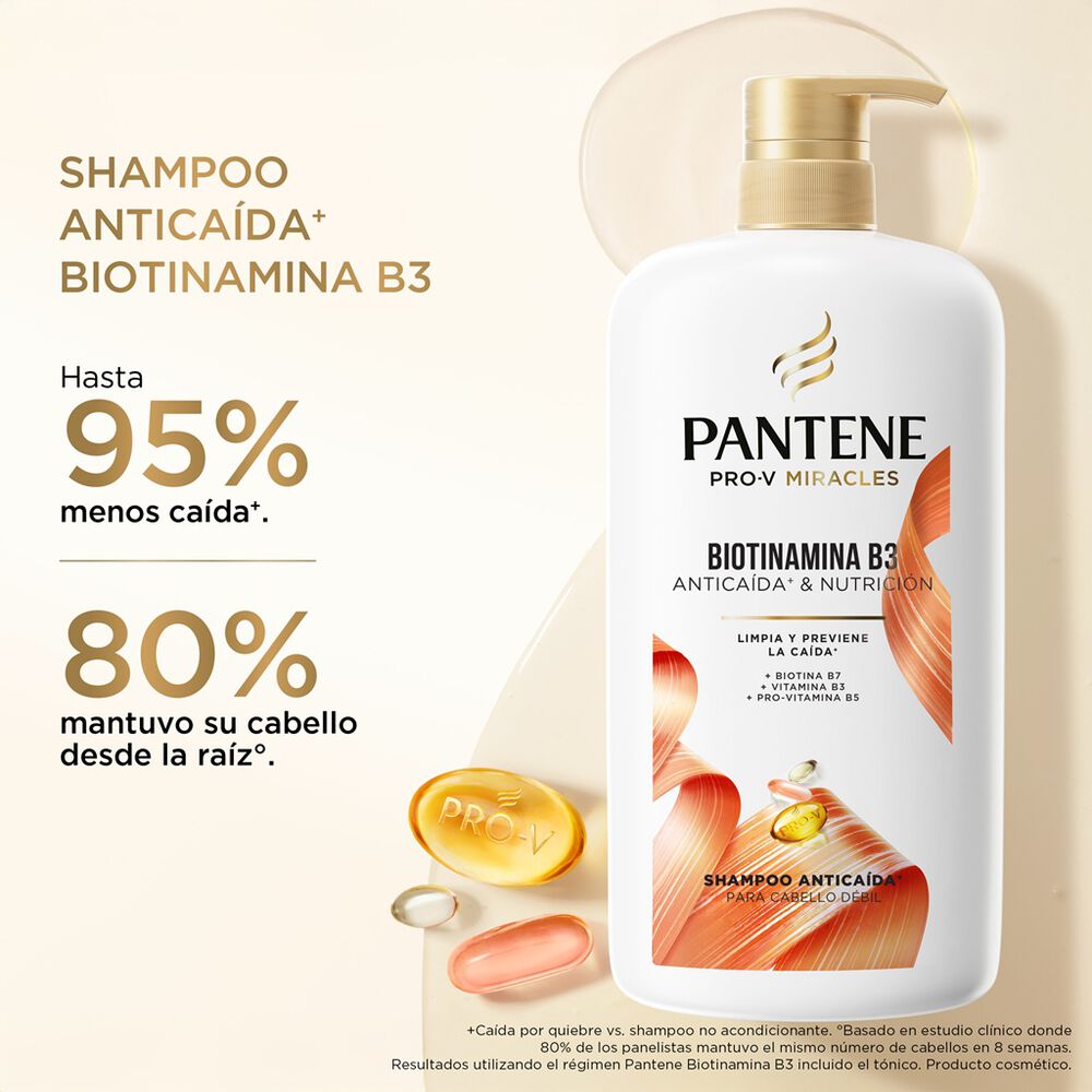 Shampoo Biotinamina B3 Pantene 950 ml image number 2