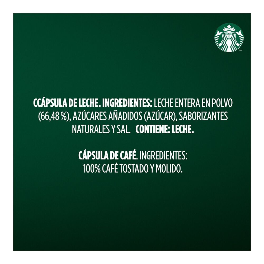 C&aacute;psulas Toffee Nut  Latte Starbucks 1/36 pzs image number 2