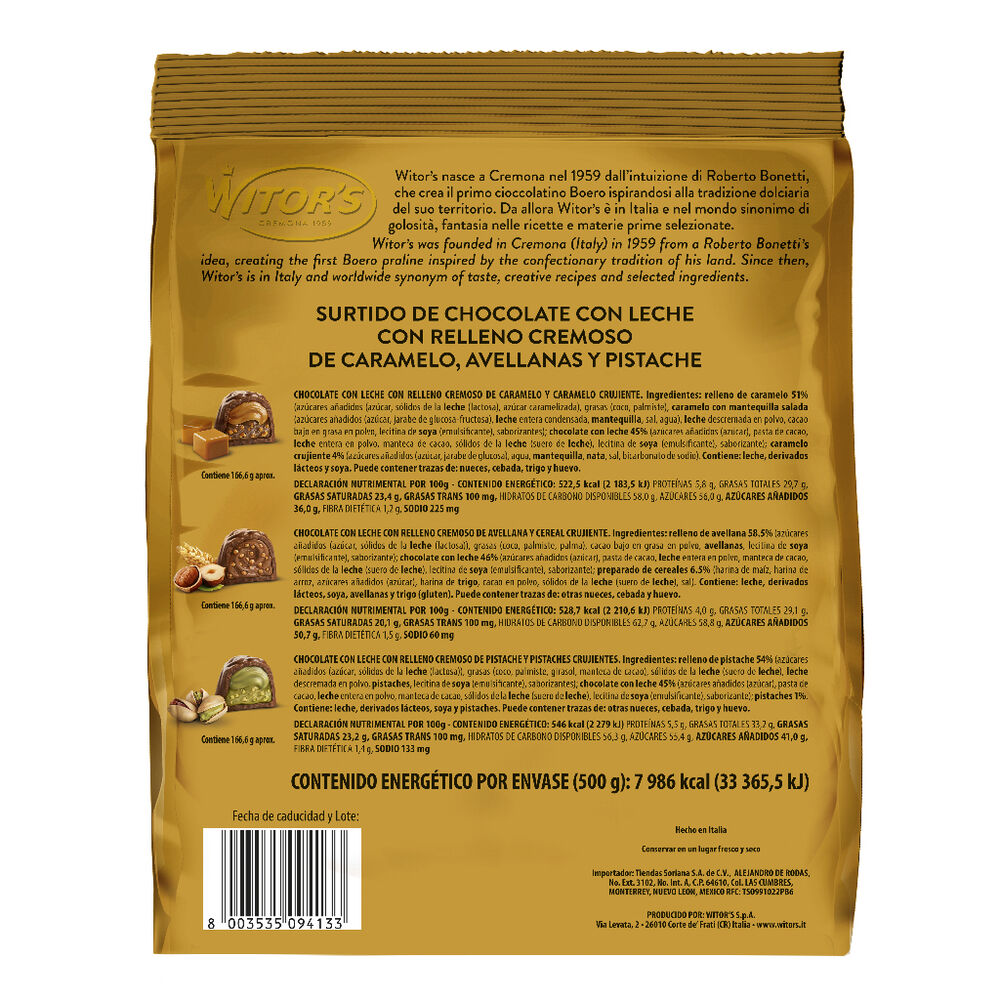 Chocolates Golden Mix Witors 500 g image number 1