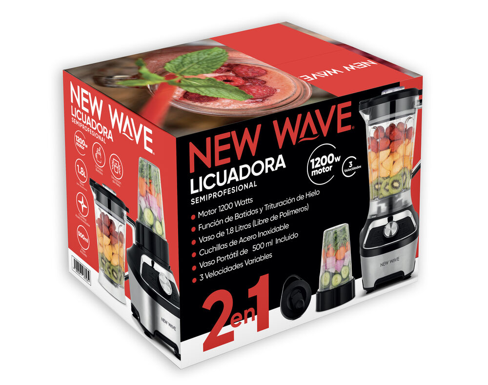 Licuadora New Wave Combo 1200W image number 4
