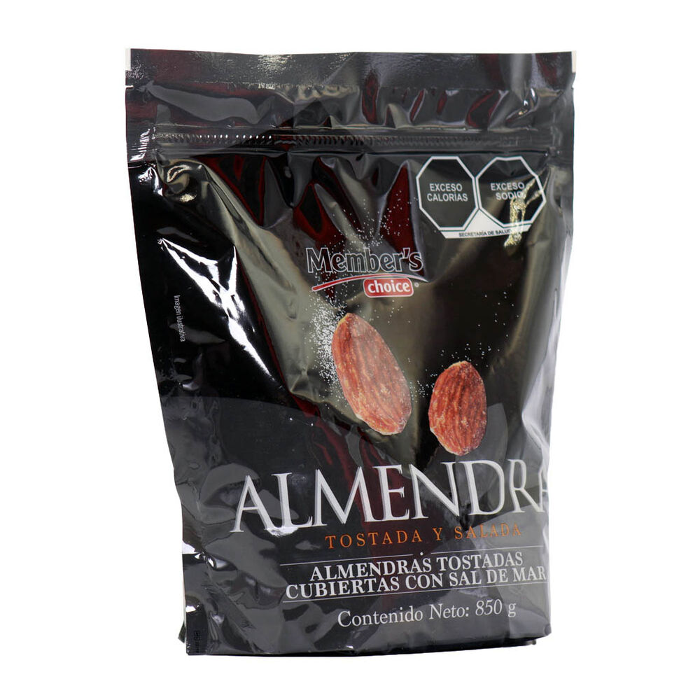 Almendra Tostada con Sal Member's Choice 850 g image number 1