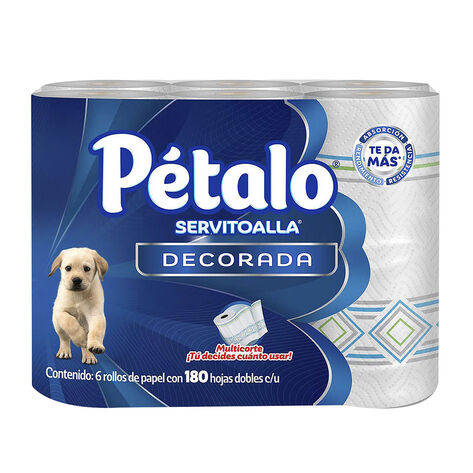 Servitoalla Decorada P&eacute;talo 6 / 180 hojas