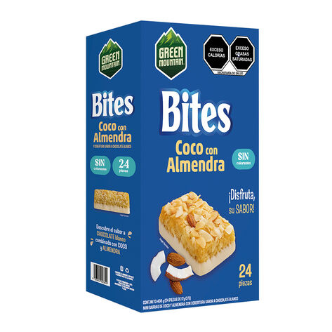 Bites Coco Con Almendra Green Mountain 24/17 G