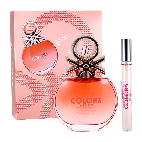 Set de fragancia para dama Benetton Colors Rose Intense 80 ml Edp